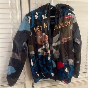 Men’s Members Only Nickelodeon Hey Arnold Jacket. Size Medium. Used-like new